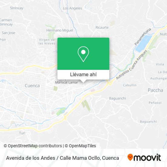 Mapa de Avenida de los Andes / Calle Mama Ocllo