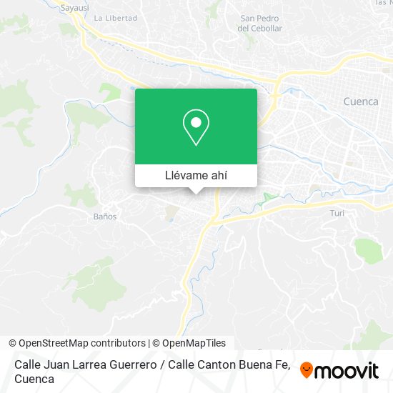 Mapa de Calle Juan Larrea Guerrero / Calle Canton Buena Fe