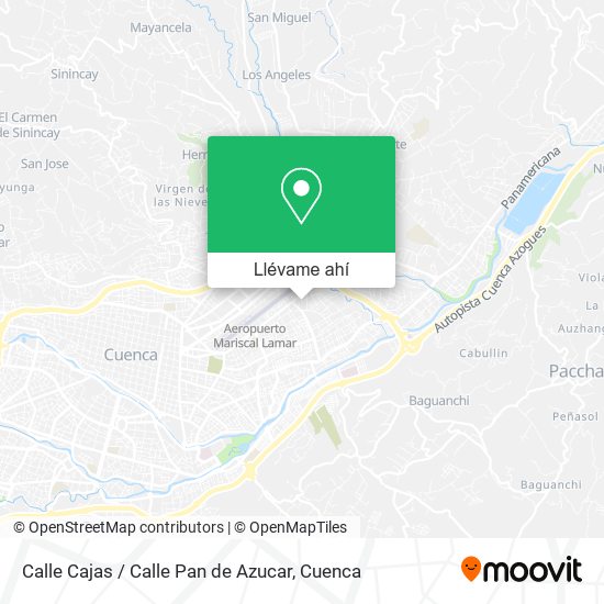Mapa de Calle Cajas / Calle Pan de Azucar