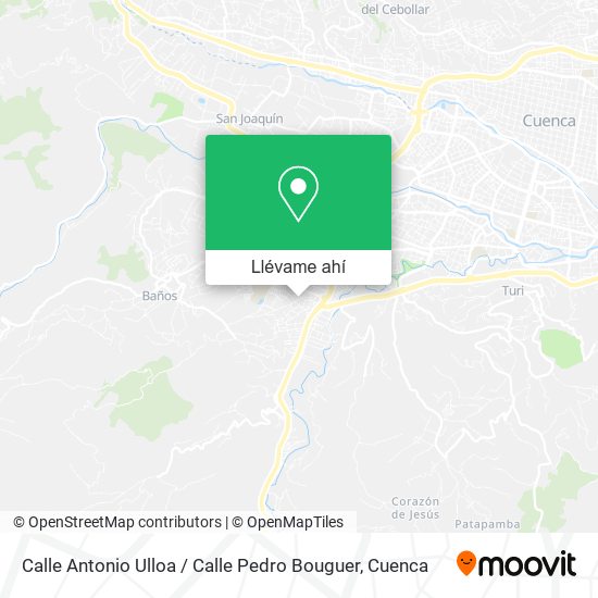 Mapa de Calle Antonio Ulloa / Calle Pedro Bouguer