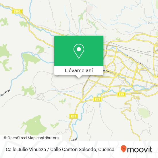 Mapa de Calle Julio Vinueza / Calle Canton Salcedo