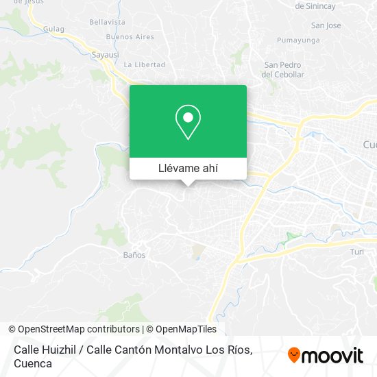 Mapa de Calle Huizhil / Calle Cantón Montalvo Los Ríos