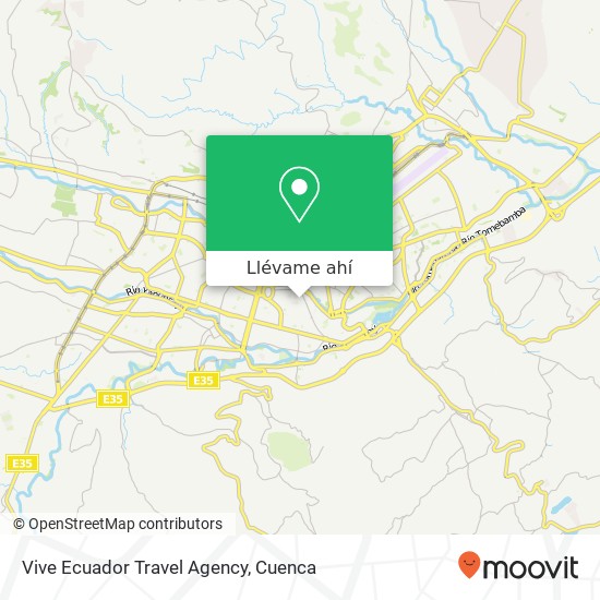 Mapa de Vive Ecuador Travel Agency