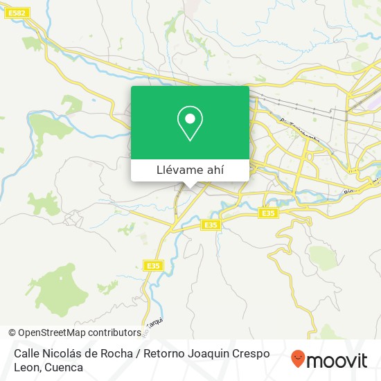 Mapa de Calle Nicolás de Rocha / Retorno Joaquin Crespo Leon