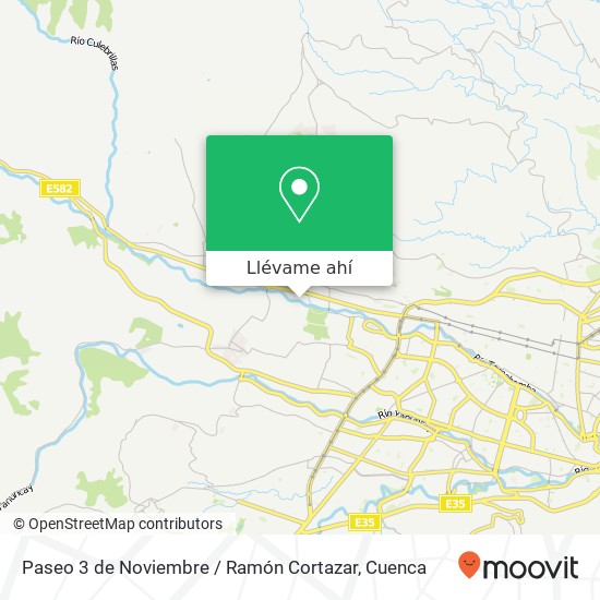 Mapa de Paseo 3 de Noviembre / Ramón Cortazar