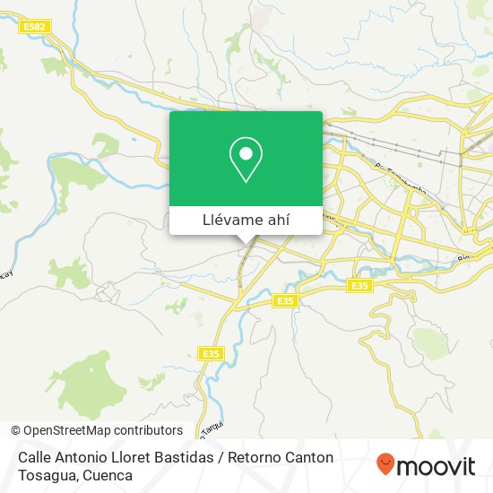 Mapa de Calle Antonio Lloret Bastidas / Retorno Canton Tosagua