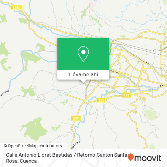 Mapa de Calle Antonio Lloret Bastidas / Retorno Canton Santa Rosa