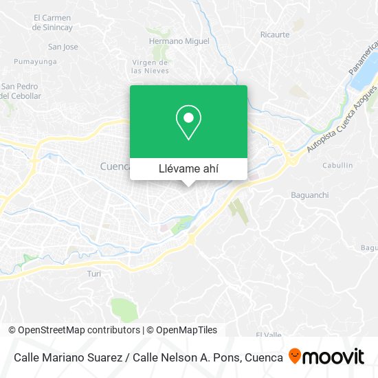 Mapa de Calle Mariano Suarez / Calle Nelson A. Pons