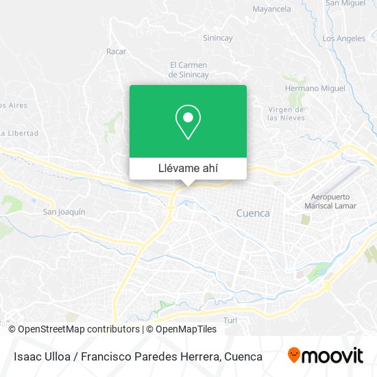 Mapa de Isaac Ulloa / Francisco Paredes Herrera
