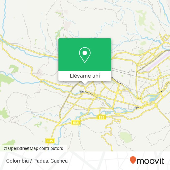 Mapa de Colombia / Padua