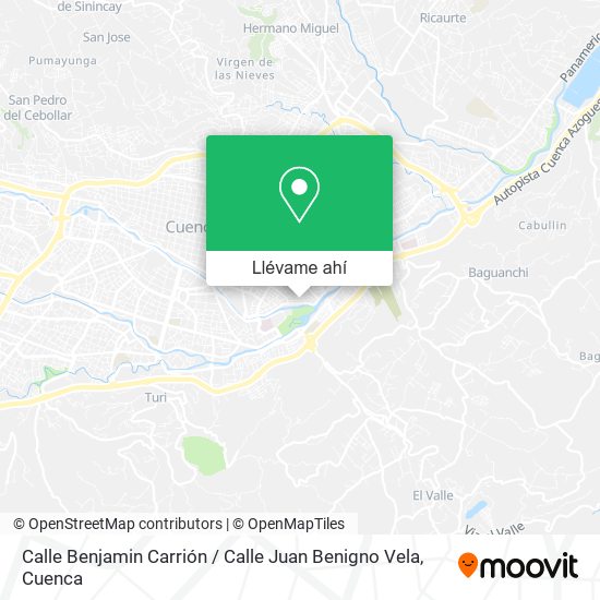 Mapa de Calle Benjamin Carrión / Calle Juan Benigno Vela