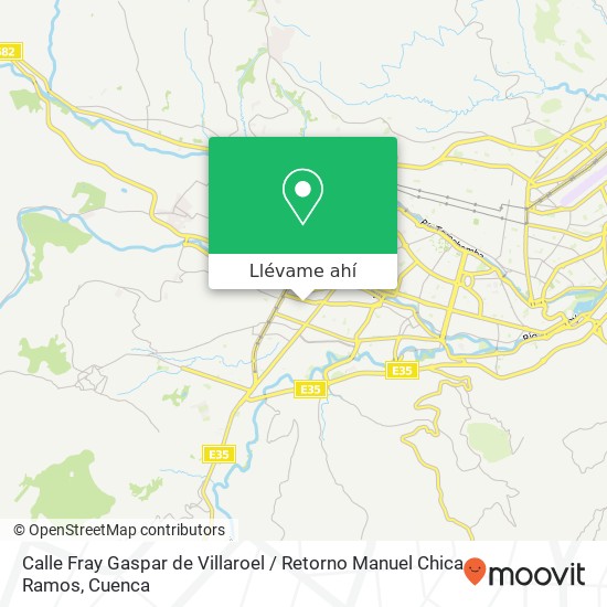 Mapa de Calle Fray Gaspar de Villaroel / Retorno Manuel Chica Ramos