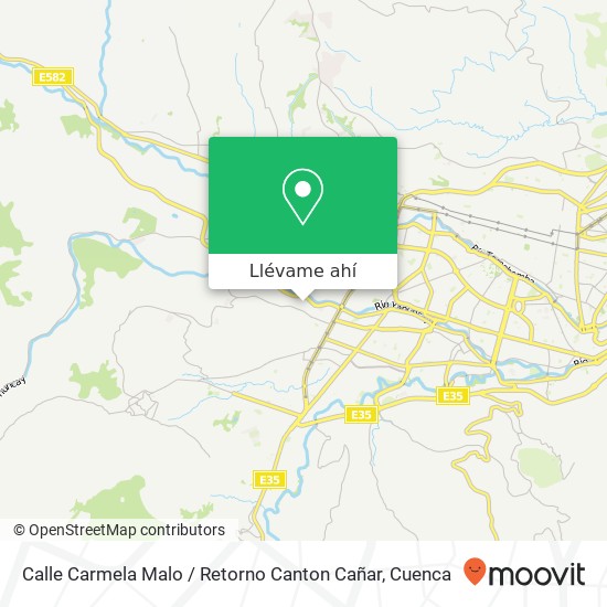 Mapa de Calle Carmela Malo / Retorno Canton Cañar