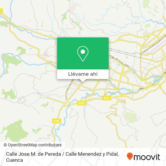 Mapa de Calle Jose M. de Pereda / Calle Menendez y Pidal