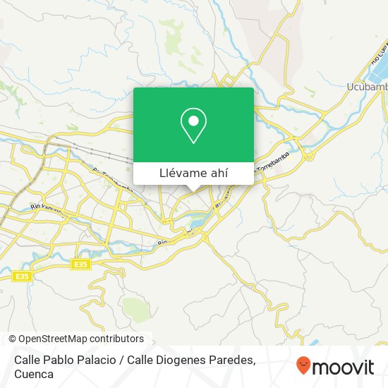 Mapa de Calle Pablo Palacio / Calle Diogenes Paredes