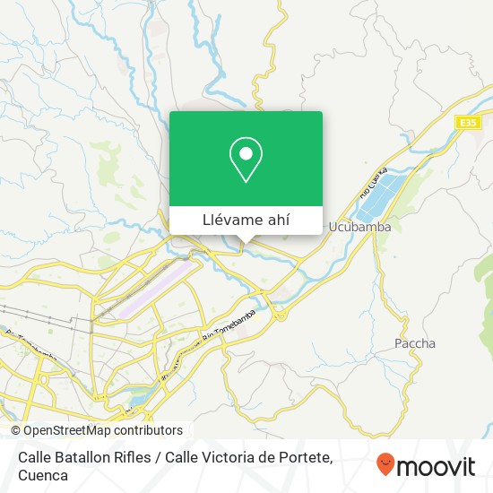 Mapa de Calle Batallon Rifles / Calle Victoria de Portete