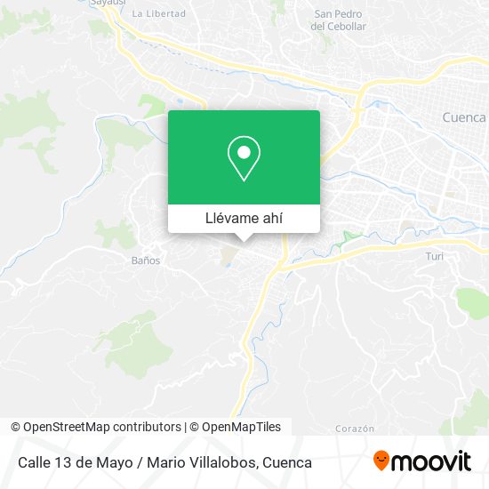 Mapa de Calle 13 de Mayo / Mario Villalobos
