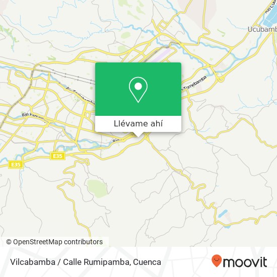 Mapa de Vilcabamba / Calle Rumipamba