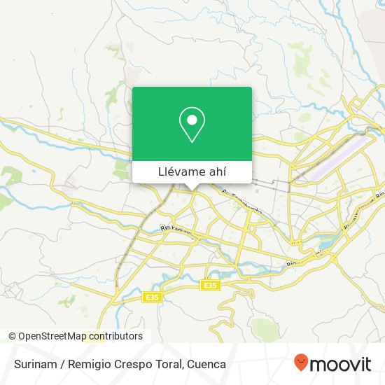 Mapa de Surinam / Remigio Crespo Toral