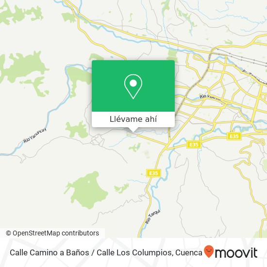 Mapa de Calle Camino a Baños / Calle Los Columpios