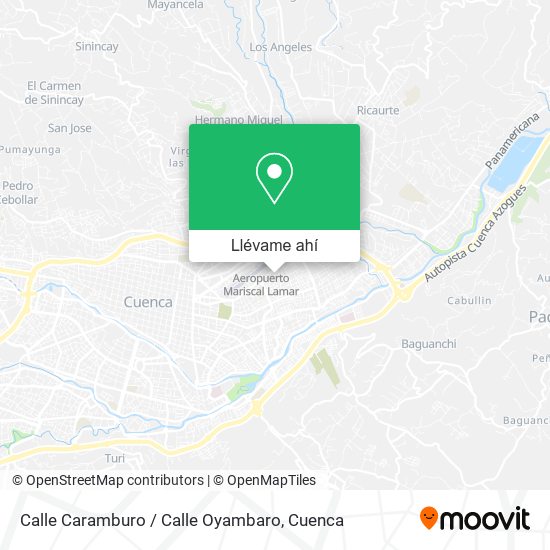 Mapa de Calle Caramburo / Calle Oyambaro