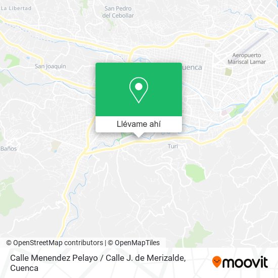 Mapa de Calle Menendez Pelayo / Calle J. de Merizalde