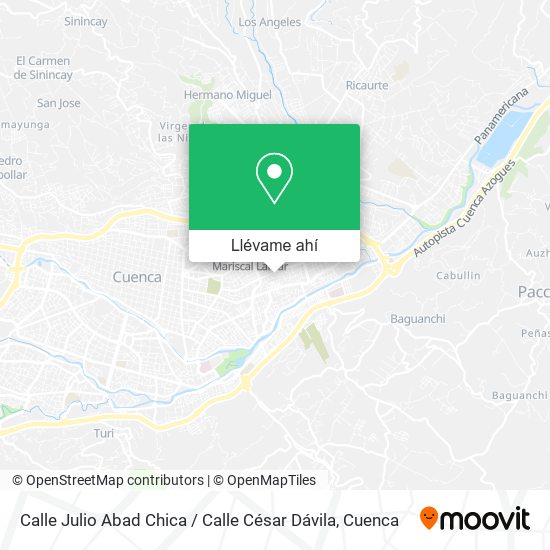 Mapa de Calle Julio Abad Chica / Calle César Dávila
