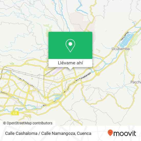 Mapa de Calle Cashaloma / Calle Namangoza