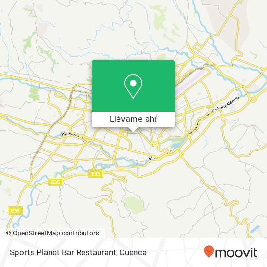 Mapa de Sports Planet Bar Restaurant