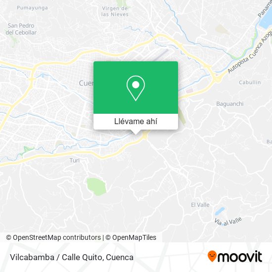 Mapa de Vilcabamba / Calle Quito