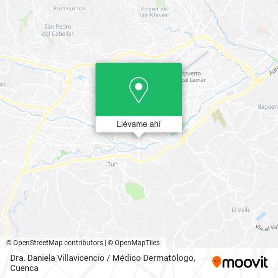 Mapa de Dra. Daniela Villavicencio / Médico Dermatólogo