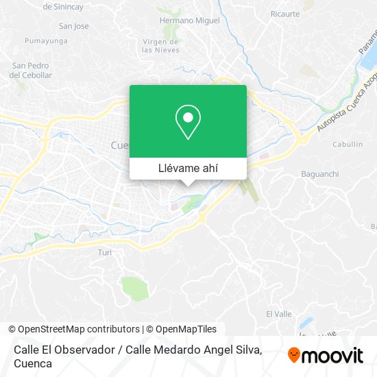Mapa de Calle El Observador / Calle Medardo Angel Silva