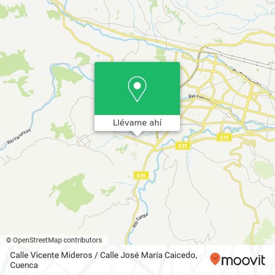 Mapa de Calle Vicente Mideros / Calle José María Caicedo