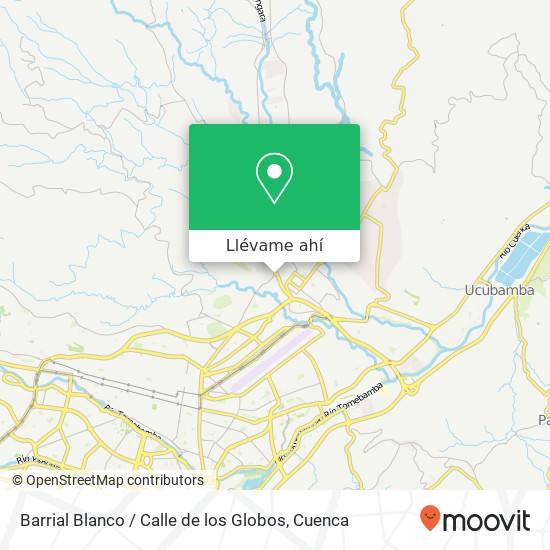 Mapa de Barrial Blanco / Calle de los Globos