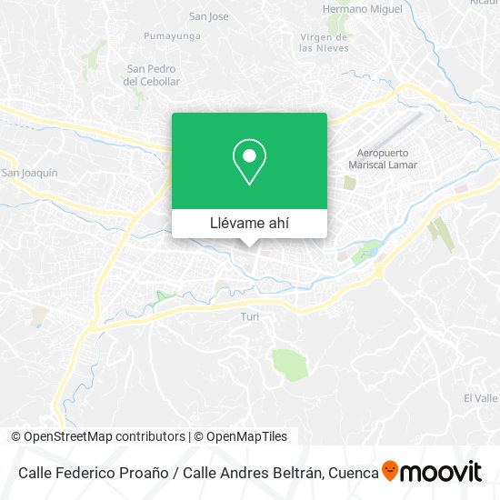Mapa de Calle Federico Proaño / Calle Andres Beltrán