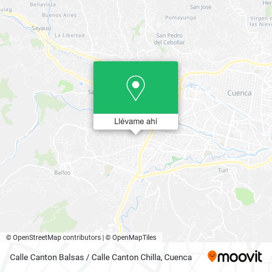 Mapa de Calle Canton Balsas / Calle Canton Chilla