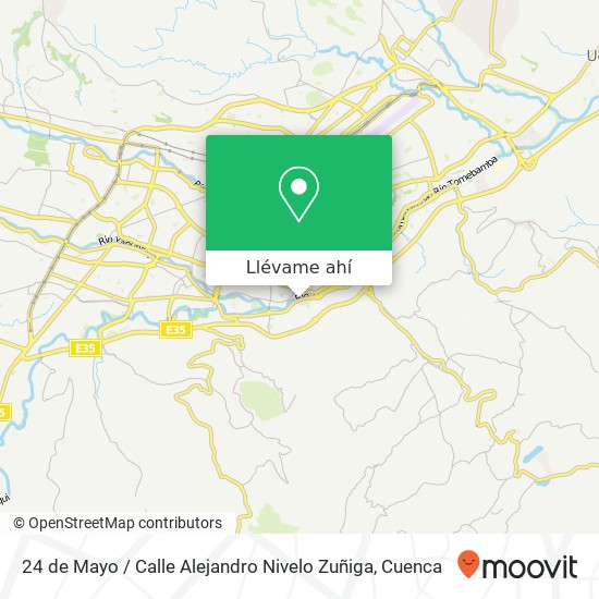 Mapa de 24 de Mayo / Calle Alejandro Nivelo Zuñiga