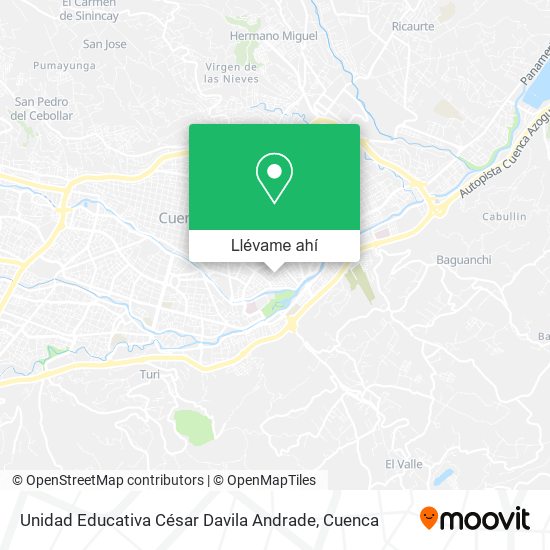 Mapa de Unidad Educativa César Davila Andrade