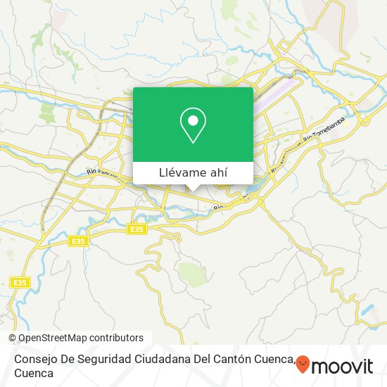 Mapa de Consejo De Seguridad Ciudadana Del Cantón Cuenca
