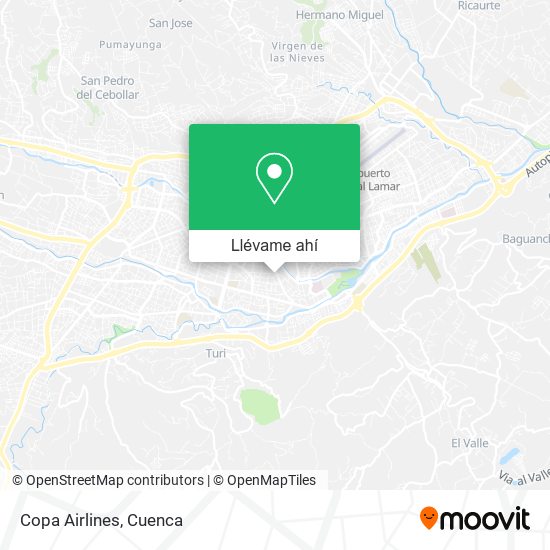 Mapa de Copa Airlines