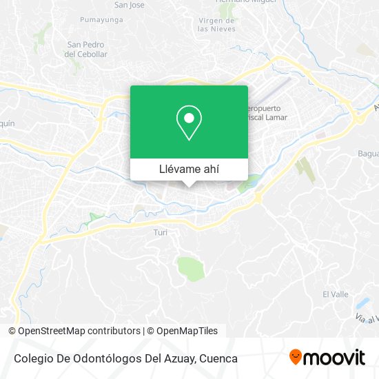 Mapa de Colegio De Odontólogos Del Azuay