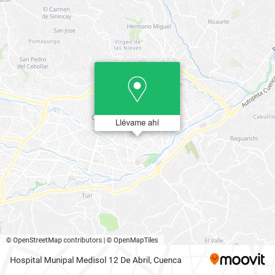 Mapa de Hospital Munipal Medisol 12 De Abril