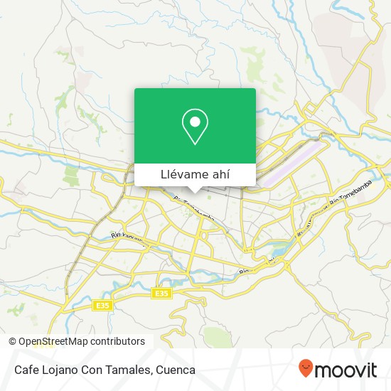 Mapa de Cafe Lojano Con Tamales