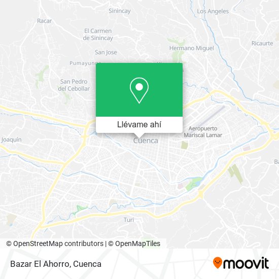 Mapa de Bazar El Ahorro