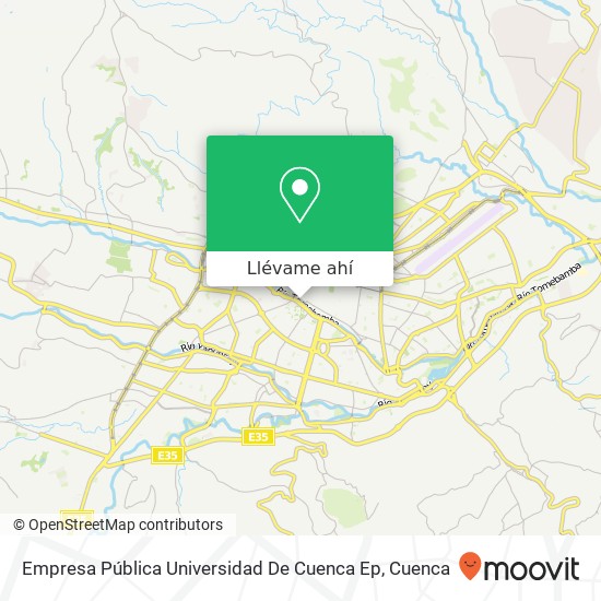 Mapa de Empresa Pública Universidad De Cuenca Ep