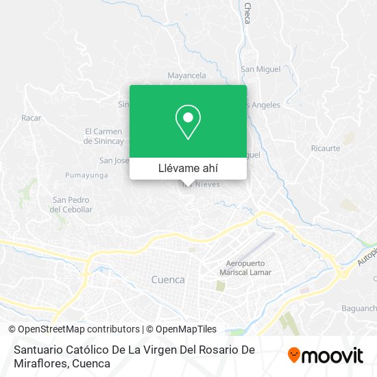 Mapa de Santuario Católico De La Virgen Del Rosario De Miraflores