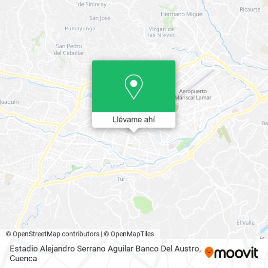 Mapa de Estadio Alejandro Serrano Aguilar Banco Del Austro