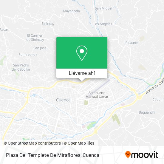 Mapa de Plaza Del Templete De Miraflores