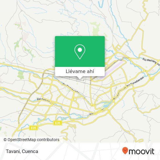 Mapa de Tavani