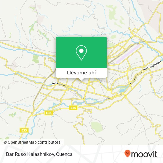 Mapa de Bar Ruso Kalashnikov